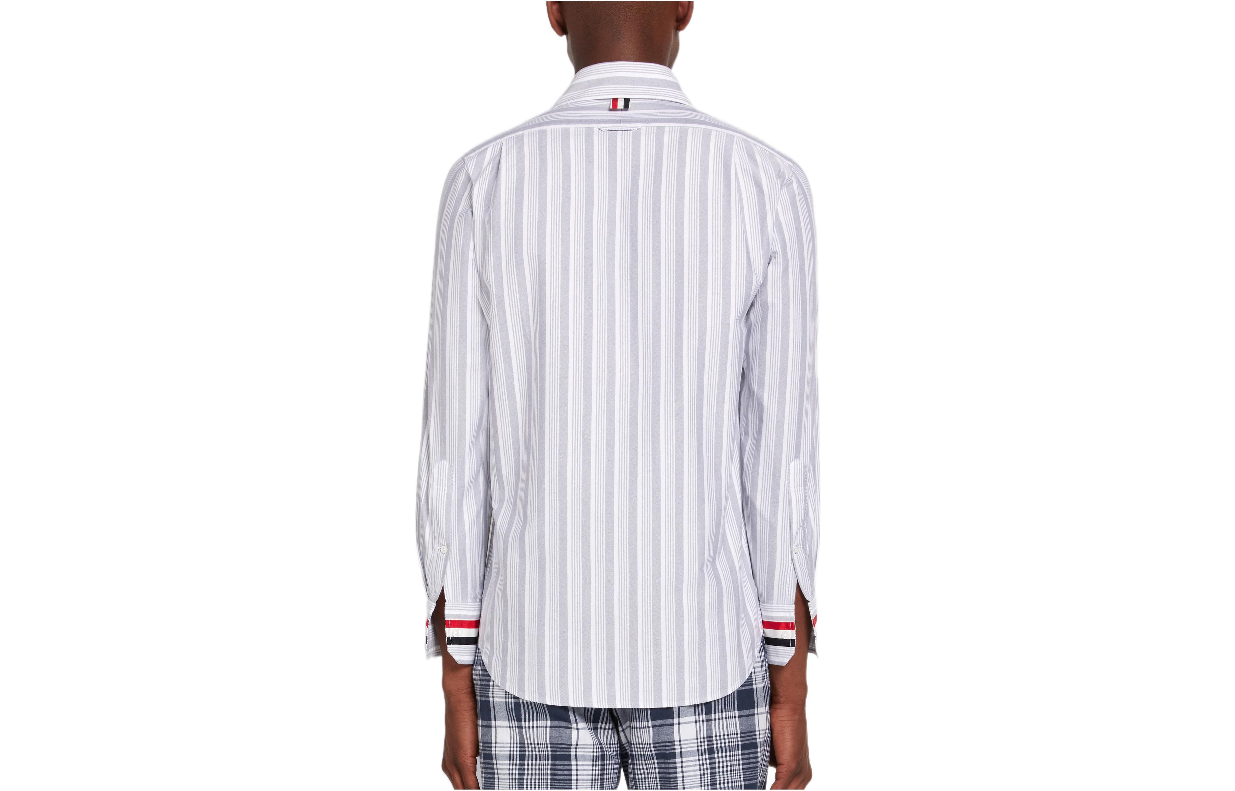 Thom Browne SS22 Striped Oxford Long Sleeve Shirt Navy Blue MWL317A-07854-415 圖 3