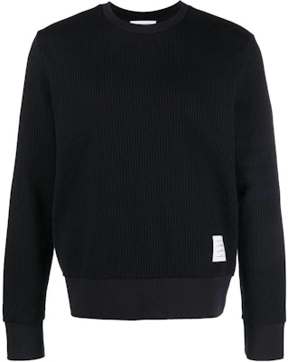 トムブラウン SS23 ブラック クルーネック カジュアル スウェットシャツ. MJT370A-J0063-415 Buy トムブラウン SS23 ブラック クルーネック カジュアル スウェットシャツ. MJT370A-J0063-415