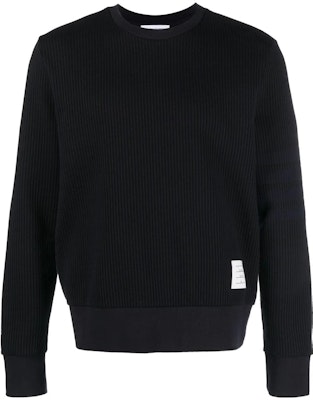 トムブラウン SS23 ブラック クルーネック カジュアル スウェットシャツ. MJT370A-J0063-415 Order トムブラウン SS23 ブラック クルーネック カジュアル スウェットシャツ. MJT370A-J0063-415