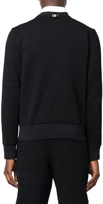 トムブラウン SS23 ブラック クルーネック カジュアル スウェットシャツ. MJT370A-J0063-415 Shop トムブラウン SS23 ブラック クルーネック カジュアル スウェットシャツ. MJT370A-J0063-415