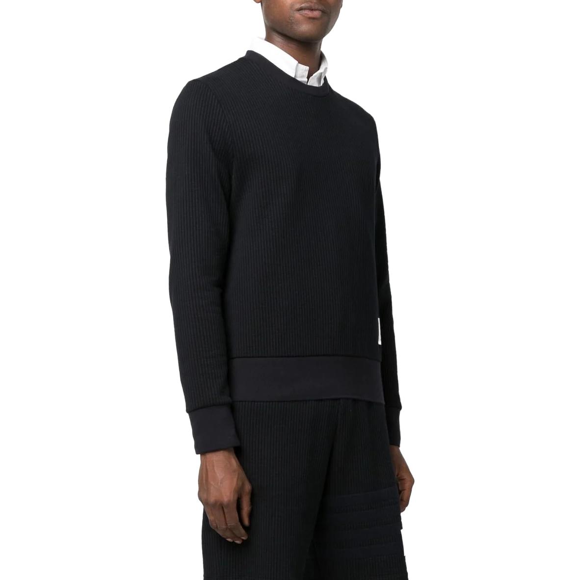 Purchase トムブラウン SS23 ブラック クルーネック カジュアル スウェットシャツ. MJT370A-J0063-415