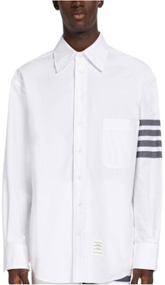 Thom Browne SS23 Kemeja Lengan Panjang Putih Four-Stripe Klasik MWL38-1A00245-415 Buy Thom Browne SS23 Kemeja Lengan Panjang Putih Four-Stripe Klasik MWL38-1A00245-415