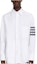 Buy Thom Browne SS23 Kemeja Lengan Panjang Putih Four-Stripe Klasik MWL38-1A00245-415