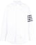 Order Thom Browne SS23 Kemeja Lengan Panjang Putih Four-Stripe Klasik MWL38-1A00245-415