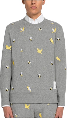 Sudadera Gris con Bordado de Pájaro THOM BROWNE SS23. MJT367E-06931-035 Buy Sudadera Gris con Bordado de Pájaro THOM BROWNE SS23. MJT367E-06931-035