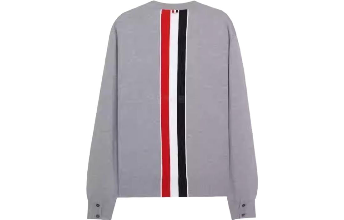 Lookbook トムブラウン SS23 グレー クルーネック プルオーバー ニット セーター MKA345A-Y1002-055