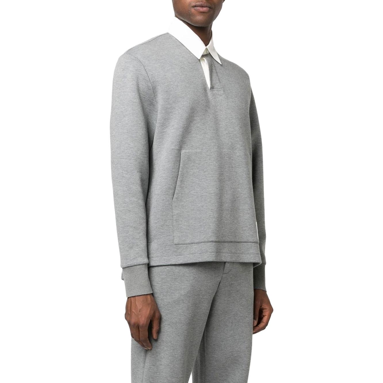 Purchase THOM BROWNE SS23 Baju Polo Lengan Panjang Kelabu. MJP174A-J0059-035