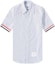 Order THOM BROWNE SS23 Camisa Gris de Rayas Verticales Manga Corta. MWS252A-06272-035