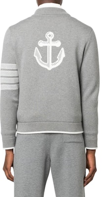 Thom Browne SS23 Jaket Bomber Abu-abu Garis Lengan Panjang. MKJ100A-Y3006-055 Purchase Thom Browne SS23 Jaket Bomber Abu-abu Garis Lengan Panjang. MKJ100A-Y3006-055