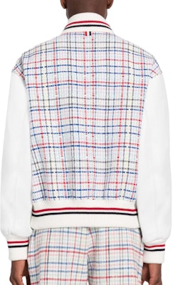 THOM BROWNE SS23 Jaket Rajut Zip Kotak-Kotak Multicolor MJO198X-F0259-996 Shop THOM BROWNE SS23 Jaket Rajut Zip Kotak-Kotak Multicolor MJO198X-F0259-996
