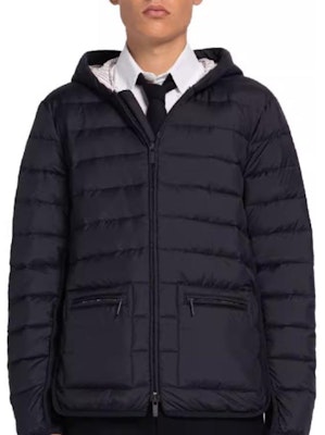 THOM BROWNE SS23 Navy Zip-Up Jacket with Sleeve Striped Details MJD105X-F0241-415 Shop THOM BROWNE SS23 Navy Zip-Up Jacket with Sleeve Striped Details MJD105X-F0241-415