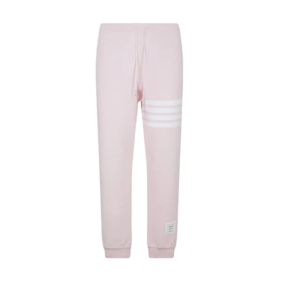 THOM BROWNE SS23 Pink Stripe Knit Jogger Pants MJQ140A-08138-680