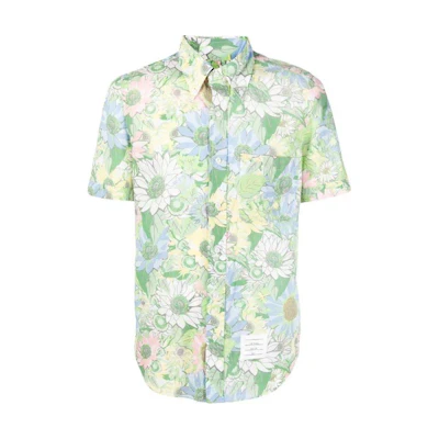 THOM BROWNE SS23 Printed Short Sleeve Shirt MWS239A-F0224-330