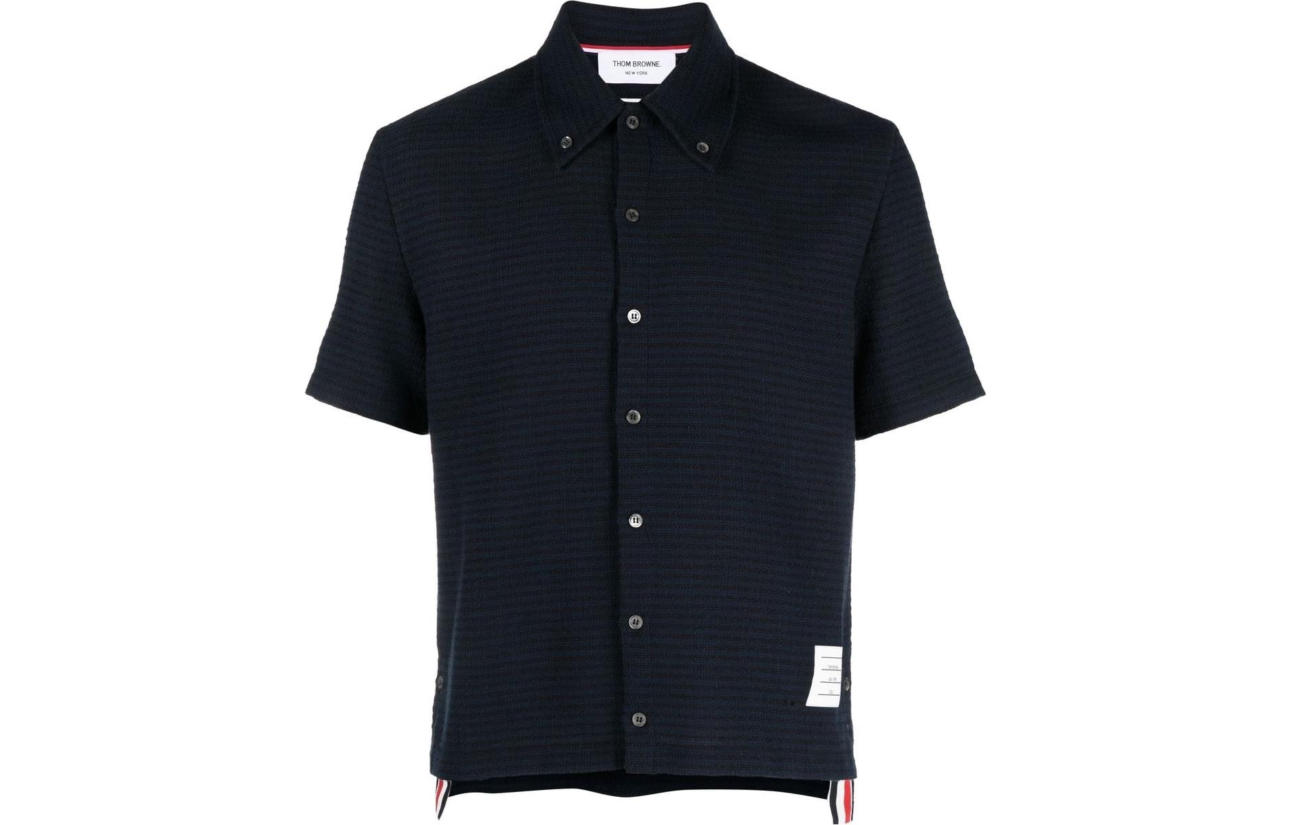 THOM BROWNE SS23  Short-Sleeve Navy Shirt Summer Back-to-School Edition. MJS213A-F0302-415 圖 2
