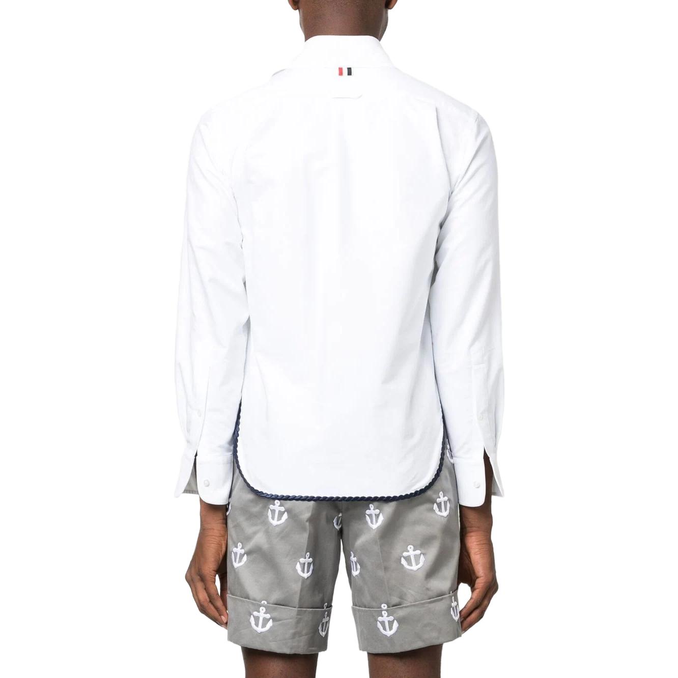 Purchase THOM BROWNE SS23 單排扣襯衫 白色 MWL379E-E0408-100