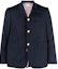 Buy THOM BROWNE SS23 單排扣V領西裝外套 深藍色 MJC328E-04502-415
