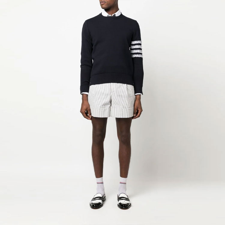 THOM BROWNE SS23  Striped Pullover Sweatshirt Navy Blue MKA462A-Y3006-415 圖 3