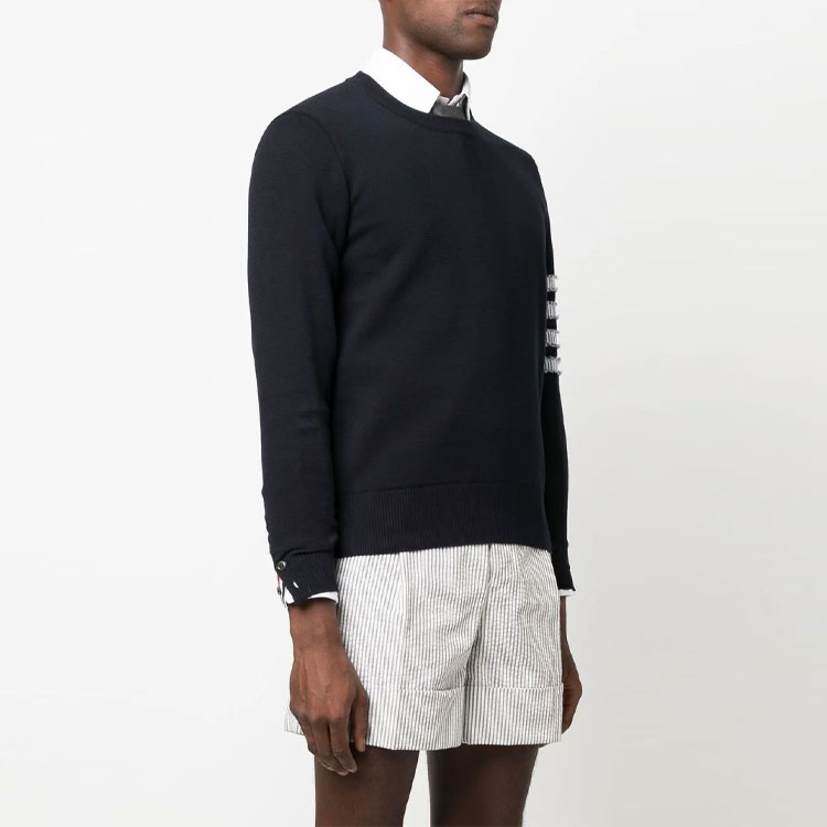 THOM BROWNE SS23  Striped Pullover Sweatshirt Navy Blue MKA462A-Y3006-415 圖 5