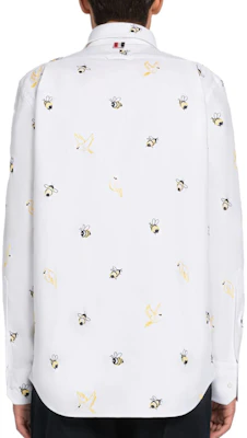 THOM BROWNE SS23 Kemeja Lengan Panjang Putih Motif Hewan MWL272E-E0321-996 Lookbook THOM BROWNE SS23 Kemeja Lengan Panjang Putih Motif Hewan MWL272E-E0321-996