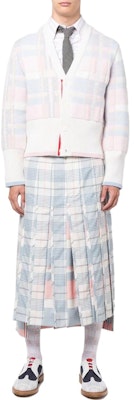 THOM BROWNE SS23 Kemeja Lengan Panjang Putih Motif Kotak Single-Breasted MWL150A-F0182-680 Lookbook THOM BROWNE SS23 Kemeja Lengan Panjang Putih Motif Kotak Single-Breasted MWL150A-F0182-680