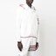 Purchase Thom Browne SS23 White Jacket with Stripe Detail MJT366A-F0197-100