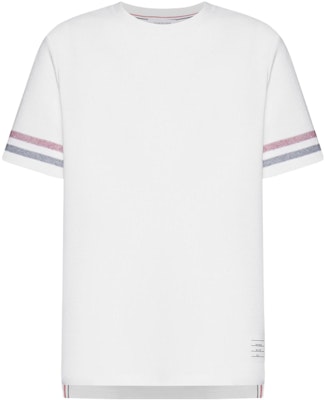 汤姆布朗 SS23 白色条纹圆领T恤 MJS204A-J0046-100 Buy 汤姆布朗 SS23 白色条纹圆领T恤 MJS204A-J0046-100