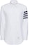 Buy THOM BROWNE SS23 白色條紋印花長袖襯衫。 MWL001A-00245-415