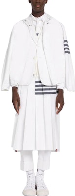 THOM BROWNE SS23 白色條紋印花長袖襯衫。 MWL001A-00245-415 Purchase THOM BROWNE SS23 白色條紋印花長袖襯衫。 MWL001A-00245-415