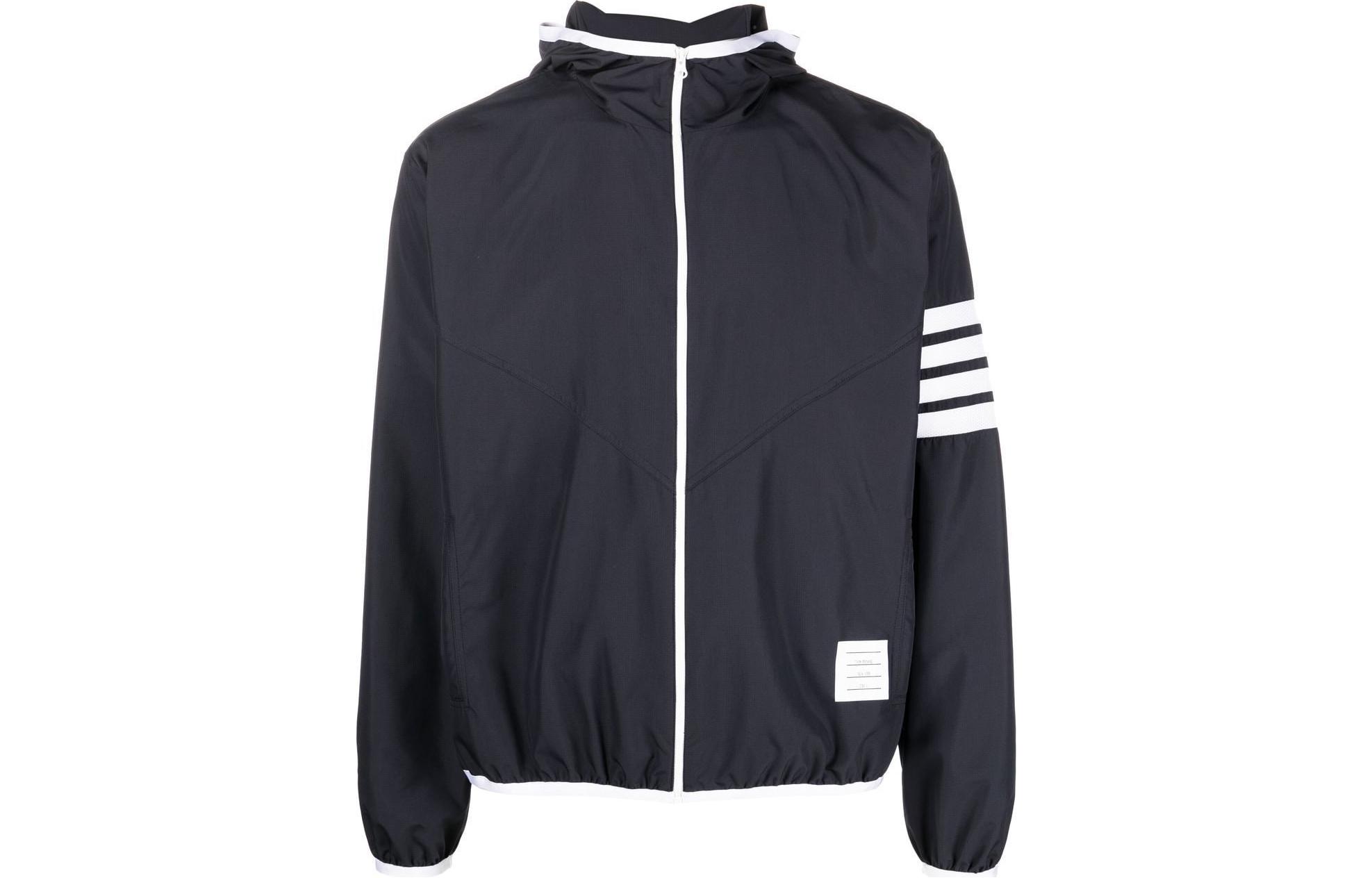 Thom Browne SS23 Classic 4-Bar Navy Zip-Up Hoodie Jacket MJT366A-F0197-415 圖 2