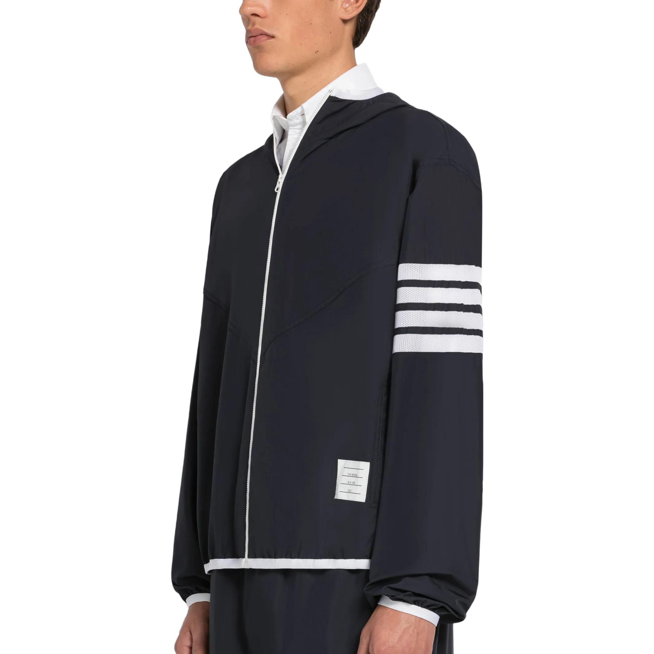 Thom Browne SS23 Classic 4-Bar Navy Zip-Up Hoodie Jacket MJT366A-F0197-415 圖 7