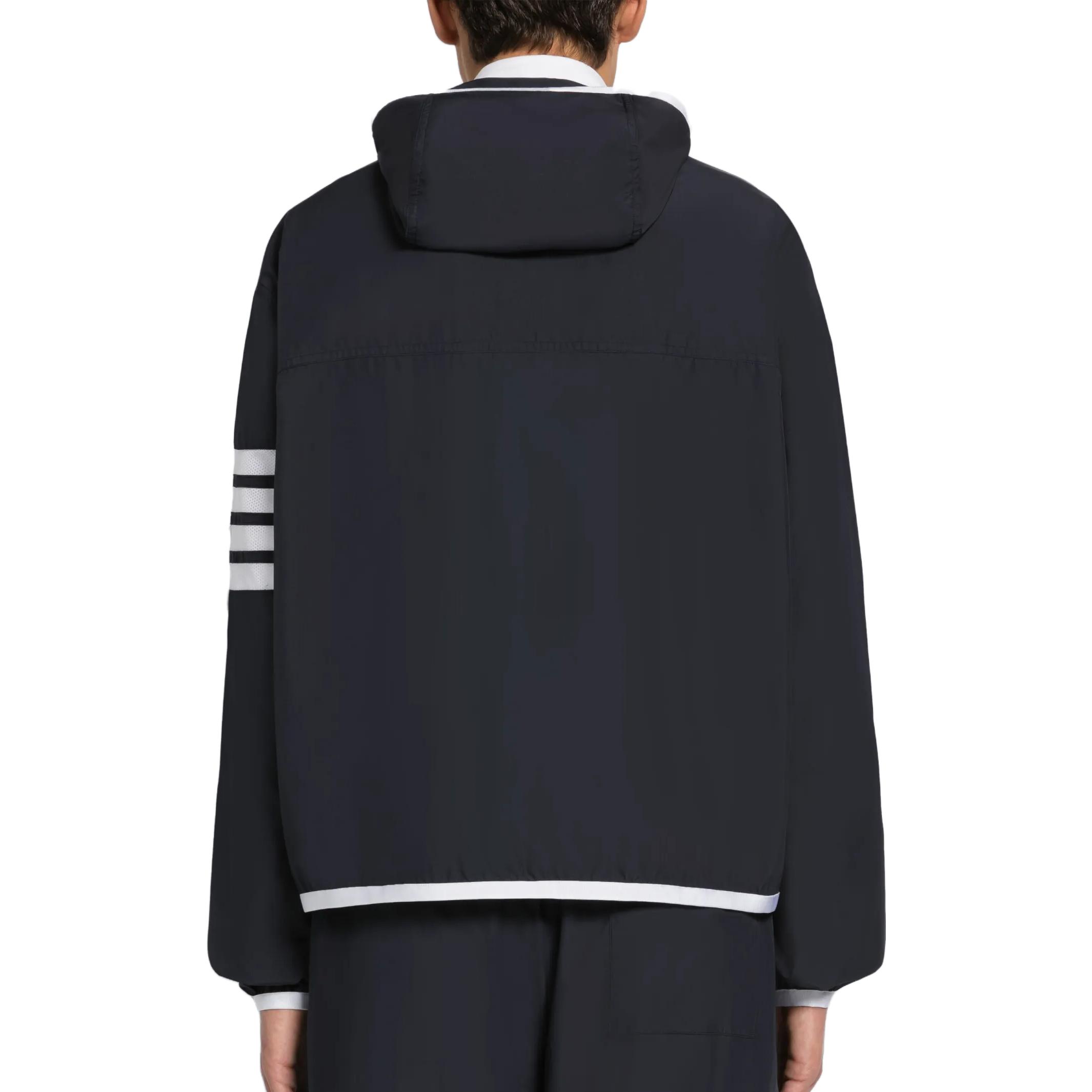 Thom Browne SS23 Classic 4-Bar Navy Zip-Up Hoodie Jacket MJT366A-F0197-415 圖 8