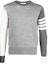 Buy Thom Browne SS23 对比拼接圆领毛衣 男士 灰色 MKA002FY1014982