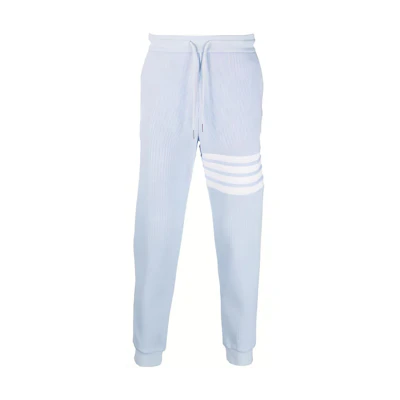 Thom Browne SS23 Four-Bar Waffle Sweatpants Light Blue 秋季 MJQ082A-06452-480