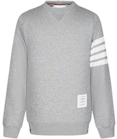 Thom Browne SS23 Heather Grey Classic Four-Bar Crewneck Pullover Sweatshirt MJT021H-00535-068 Thom Browne SS23 Heather Grey Classic Four-Bar Crewneck Pullover Sweatshirt MJT021H-00535-068