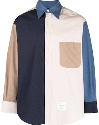 Thom Browne 男裝 SS23 多色拼布襯衫 MWL381F-F0416-114 Order Thom Browne 男裝 SS23 多色拼布襯衫 MWL381F-F0416-114