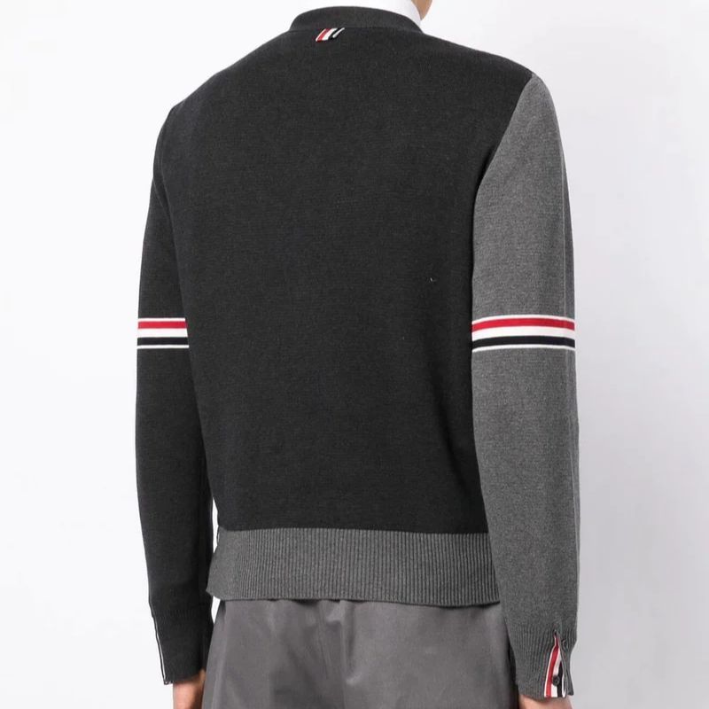 Thom Browne SS23 Multicolor Stripe V-Neck Cardigan Sweater Grey MKC310F-Y3007-982 圖 8