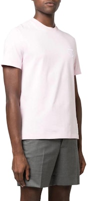 THOM BROWNE SS23 Pink Crewneck Embroidered Graphic T-Shirt. MJS214E-J0058-680 Purchase THOM BROWNE SS23 Pink Crewneck Embroidered Graphic T-Shirt. MJS214E-J0058-680