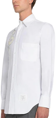 THOM BROWNE SS23 Plaid Floral Applique Shirt Men Multicolor MWL001E-E0322-996 Purchase THOM BROWNE SS23 Plaid Floral Applique Shirt Men Multicolor MWL001E-E0322-996