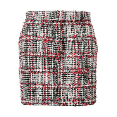THOM BROWNE SS23 Plaid High-Waisted Colorblock Mini Skirt FGC595A-05492-960