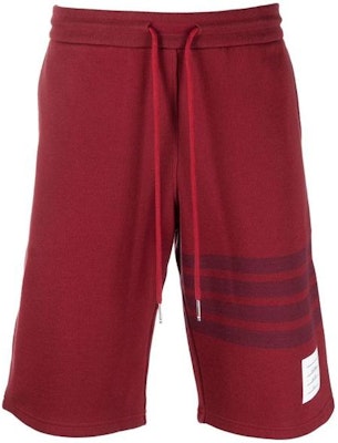 トムブラウン SS23 レッド ソリッドストライプ レースアップ ショーツ メンズ MJQ161A-J0051-601 Order トムブラウン SS23 レッド ソリッドストライプ レースアップ ショーツ メンズ MJQ161A-J0051-601