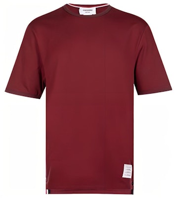 THOM BROWNE SS23 經典款式紅色圓領T恤 MJS083AJ0052BCS-601 Order THOM BROWNE SS23 經典款式紅色圓領T恤 MJS083AJ0052BCS-601