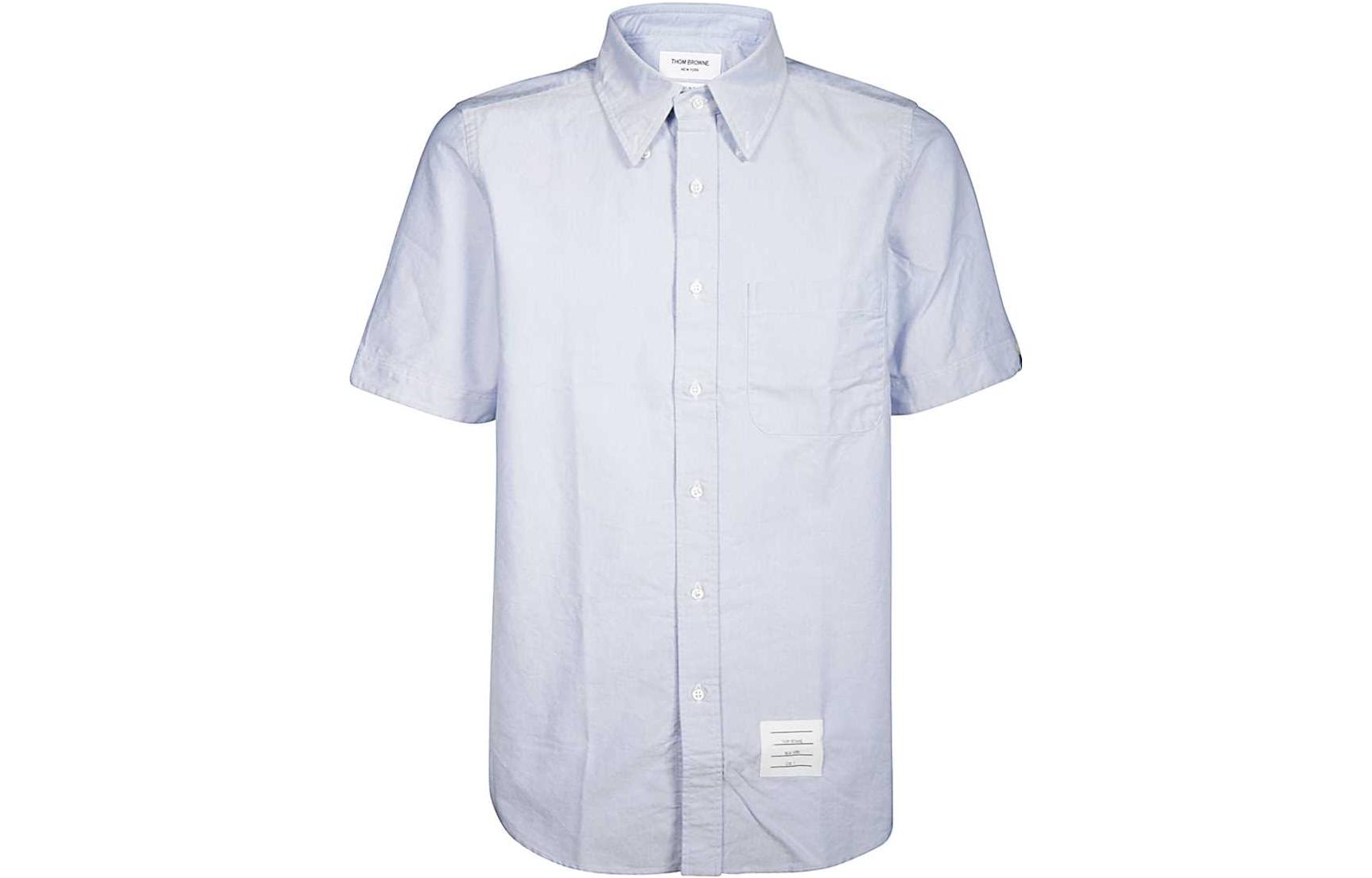 Order Camisa Casual de Manga Corta Azul THOM BROWNE SS23 para Hombre MWS239E-00139-480