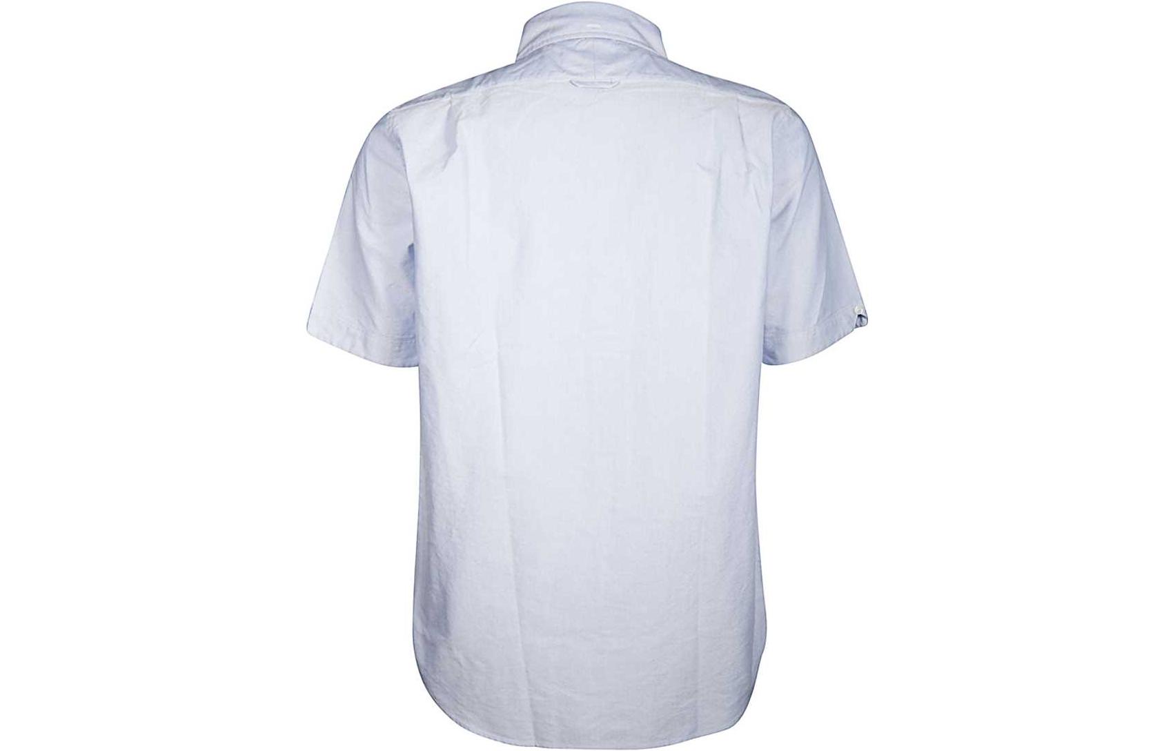 Lookbook Camisa Casual de Manga Corta Azul THOM BROWNE SS23 para Hombre MWS239E-00139-480