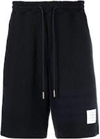 THOM BROWNE SS23 Solid Drawstring Straight Shorts Navy MJQ166A-J0063-415 THOM BROWNE SS23 Solid Drawstring Straight Shorts Navy MJQ166A-J0063-415