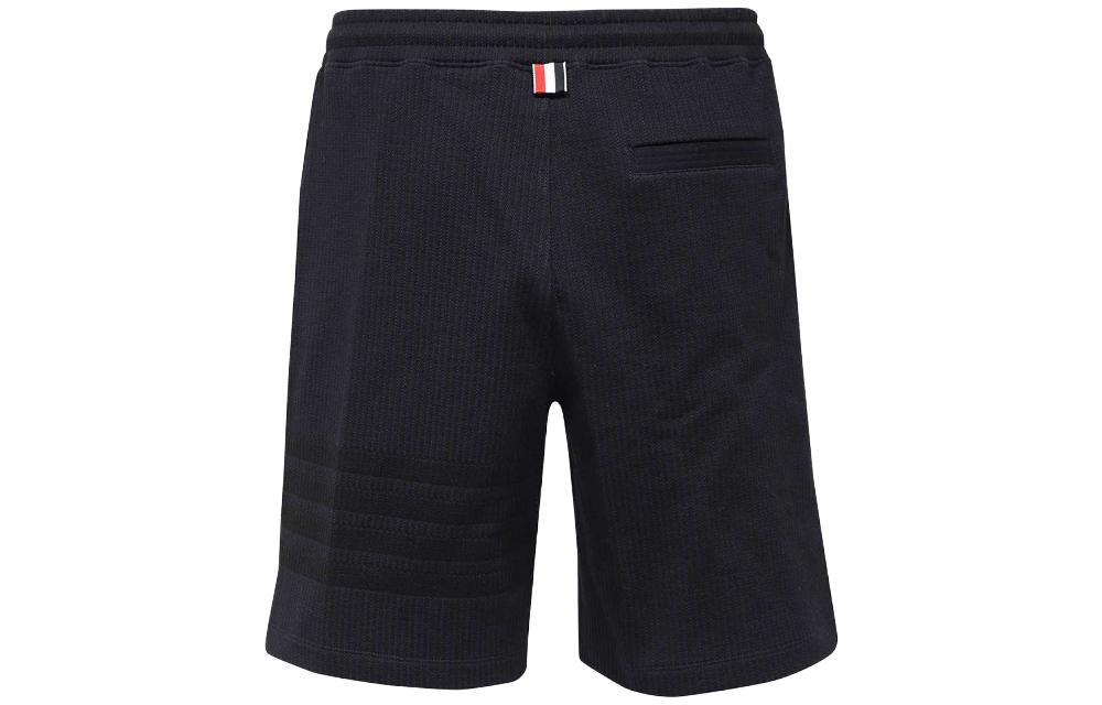 Lookbook THOM BROWNE SS23 純色抽繩直筒短褲 海軍藍 MJQ166A-J0063-415