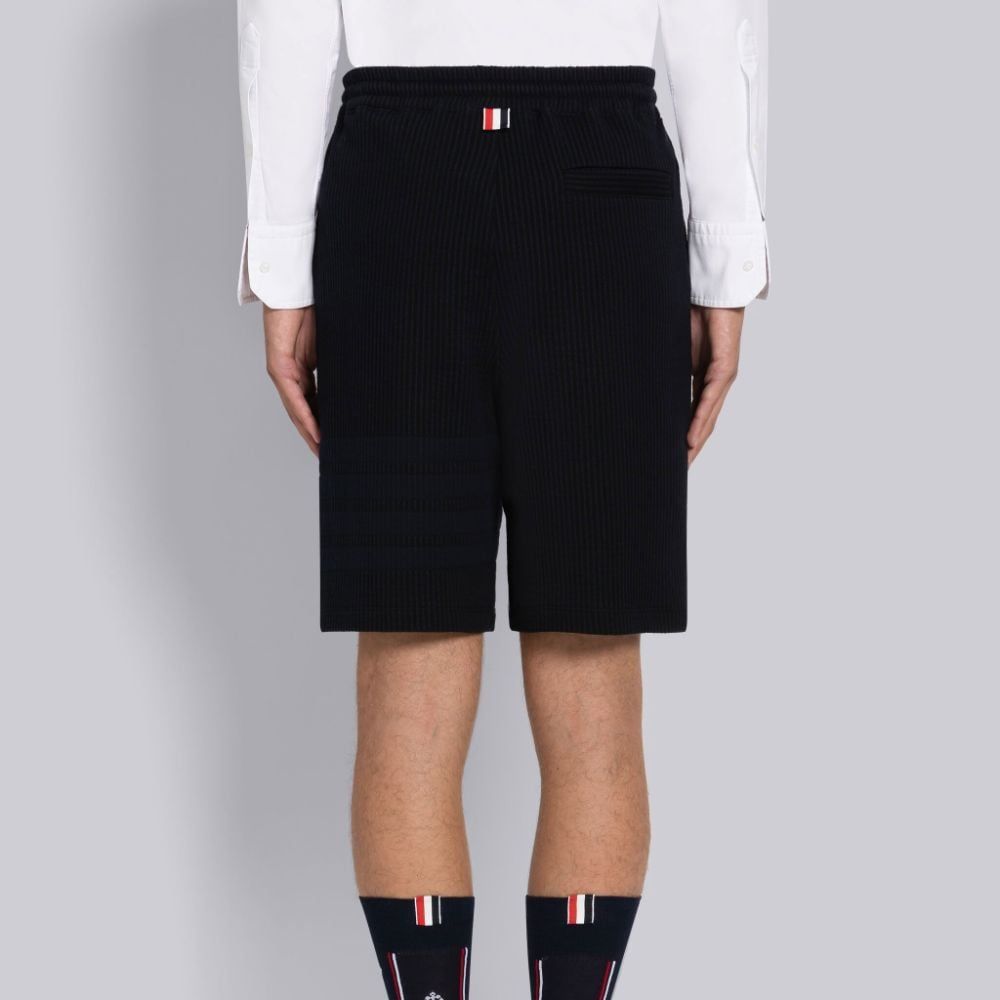 Details for THOM BROWNE SS23 純色抽繩直筒短褲 海軍藍 MJQ166A-J0063-415