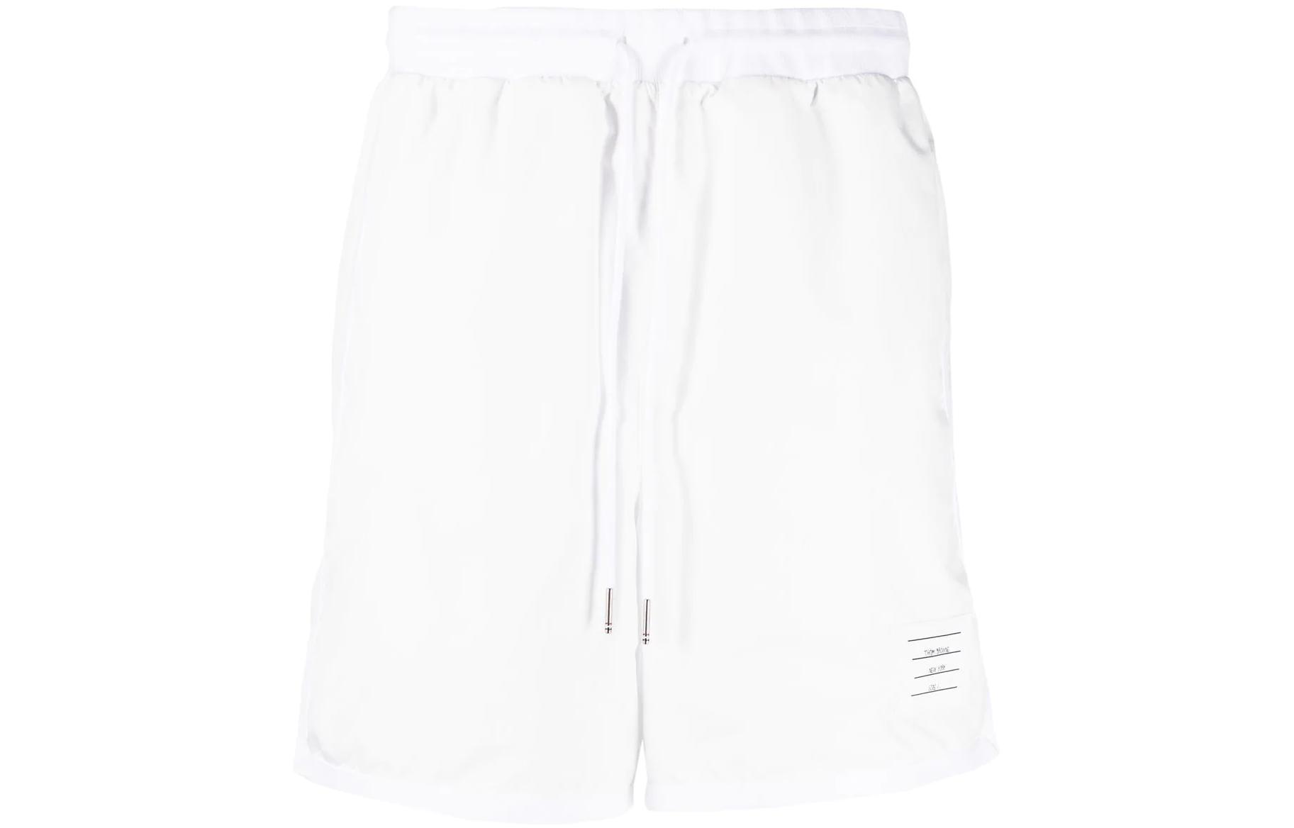 THOM BROWNE SS23 Solid Mid-Rise Drawstring Casual Shorts Men. MJQ167A-F0197-100 圖 2