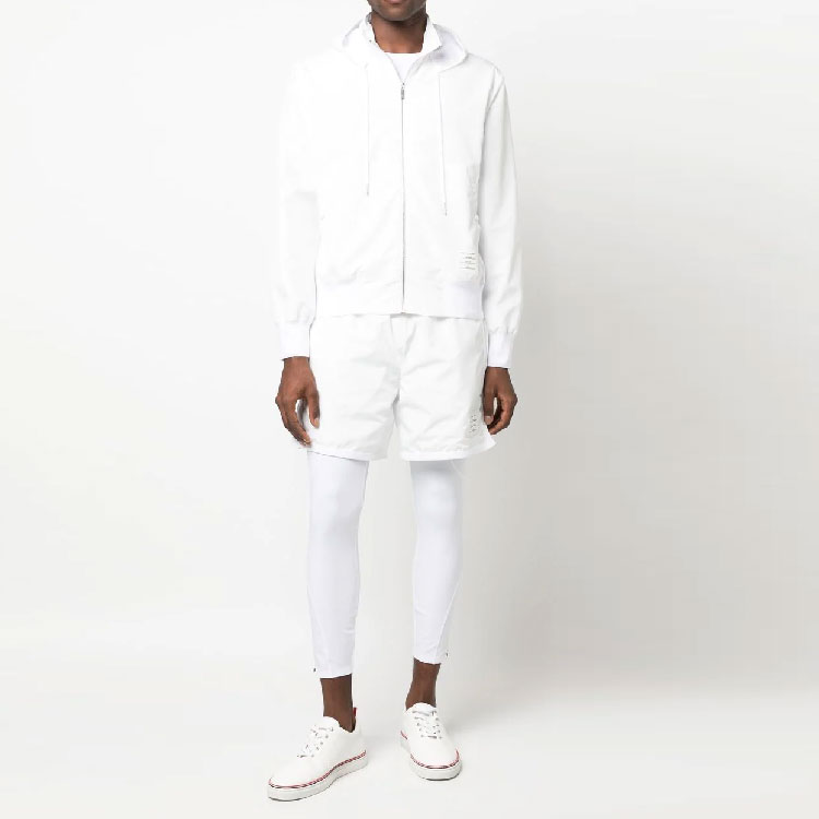 THOM BROWNE SS23 Solid Mid-Rise Drawstring Casual Shorts Men. MJQ167A-F0197-100 圖 3