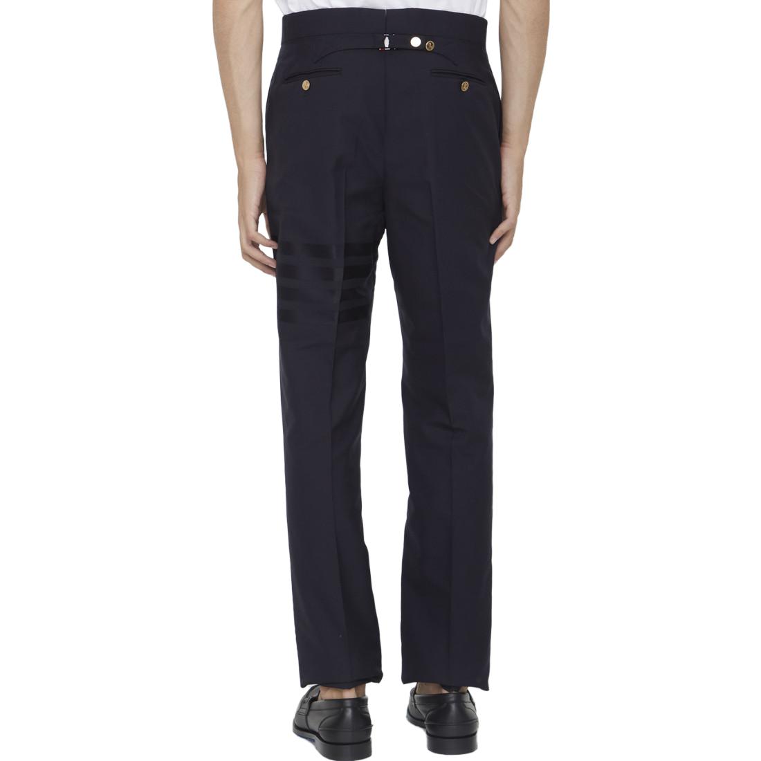 Shop 汤姆布朗 SS23 男士纯色中腰直筒休闲长裤 海军蓝 MTC001A-06146-420