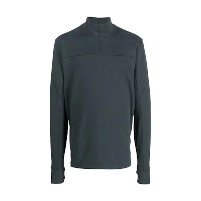 Thom Browne SS23 Stand Collar Pullover Long Sleeve Sweatshirt Men’s Light Grey MTS673F-OREST